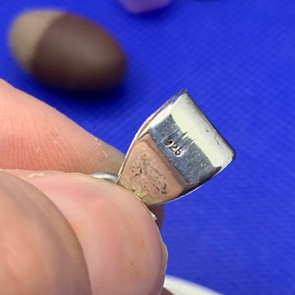 HUGE gorgeous Red & Orange Banded Agate “BLOOD MOON” Pendant w Choice of Chain! - Picture 10 of 14